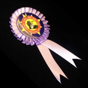Rosettes Large - Purple - 75mm